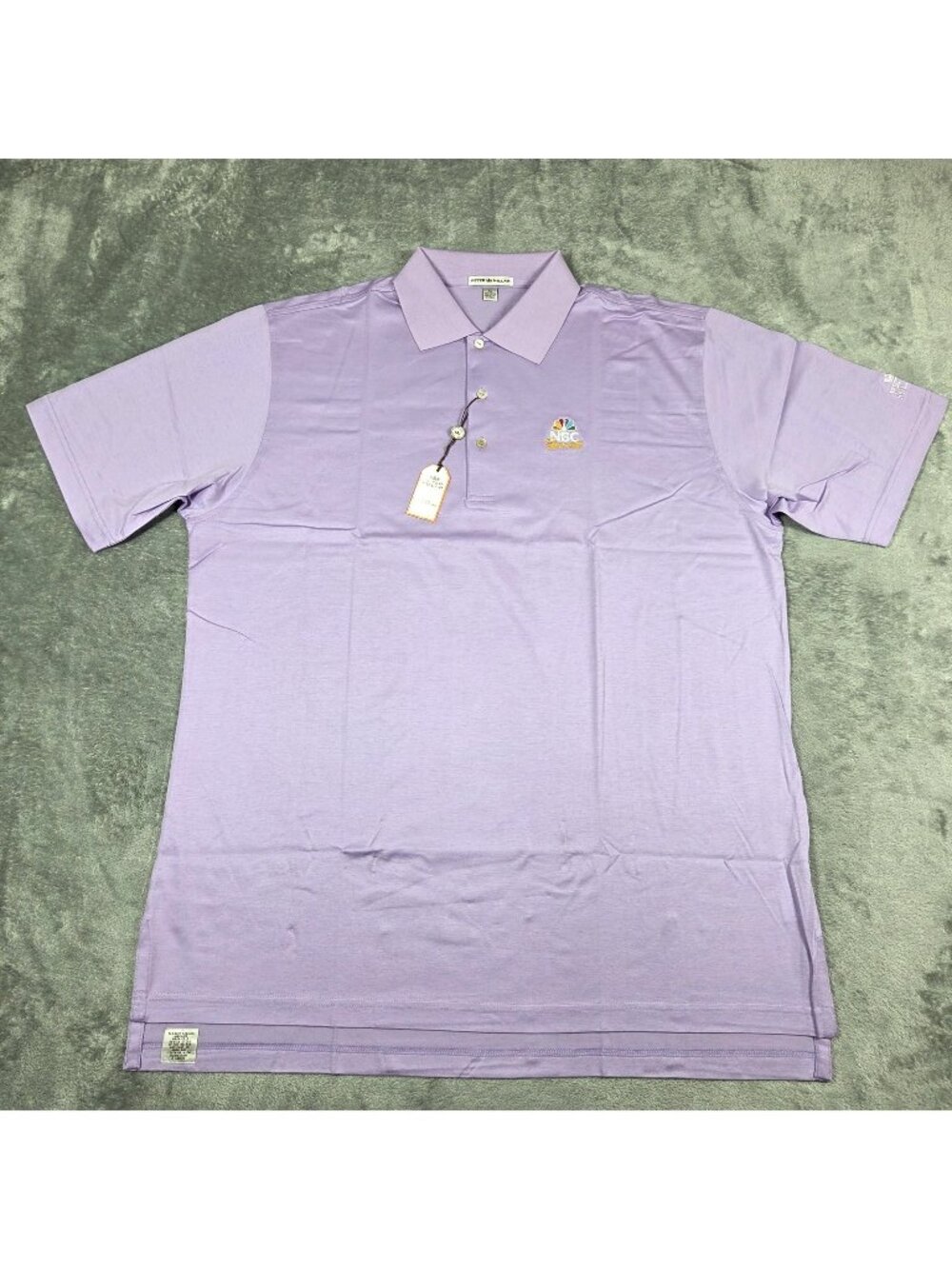 Peter Millar Polo Mens XL Light Purple NBC Sports Golf Shirt Preppy NEW